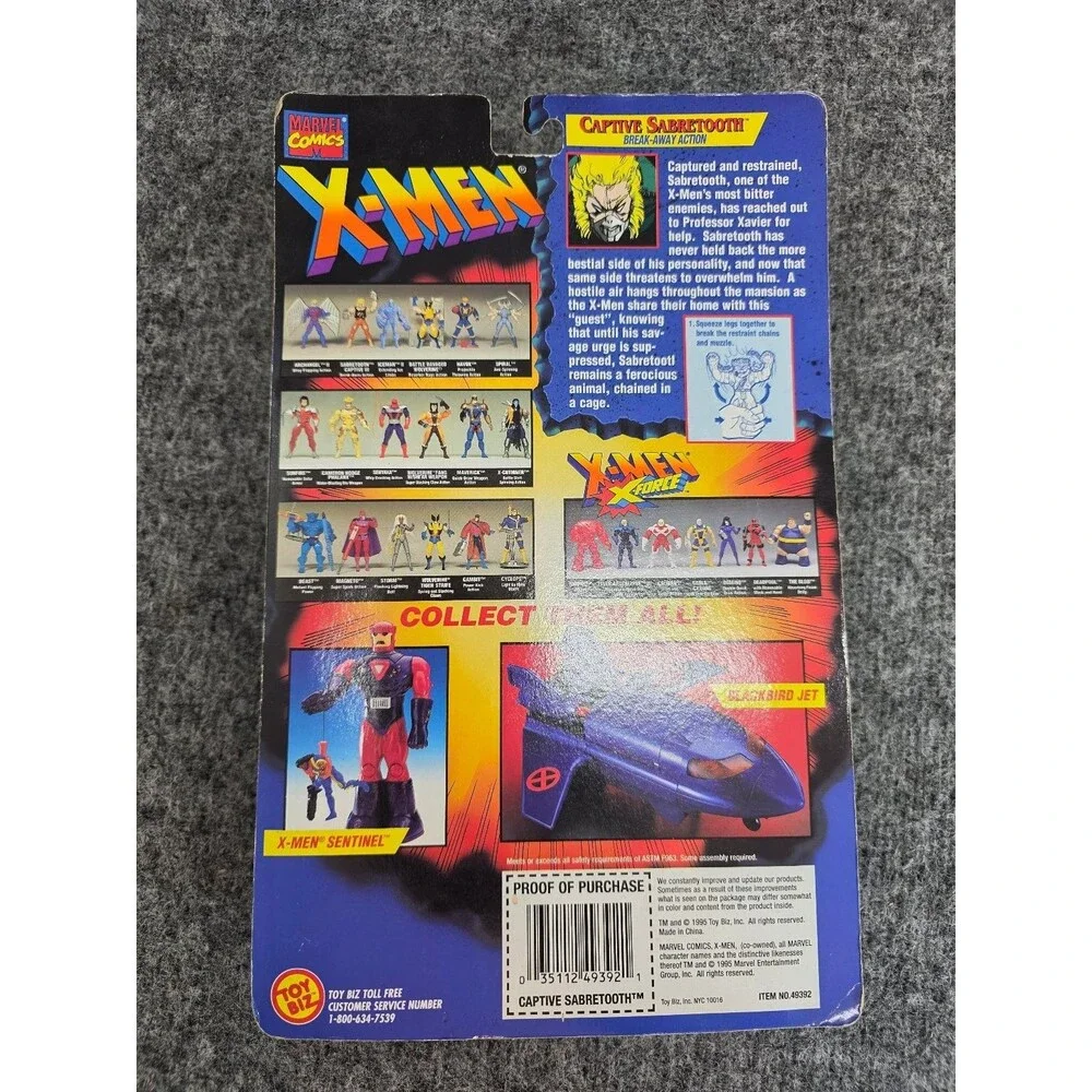 Toy Biz Captive Sabretooth X-Men 1995 5